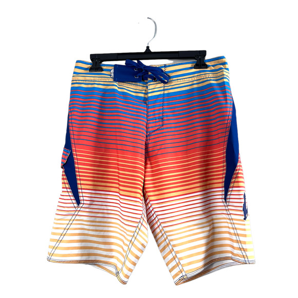 Salt Life Other - Men's Orange Striped Salt Life Swim Trunks 30